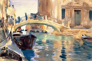 Ponte San Giuseppe de Castello, Venice by John Singer Sargent Oil Painting