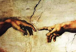 The Hands of God and Adam by Michelangelo Oil Painting
