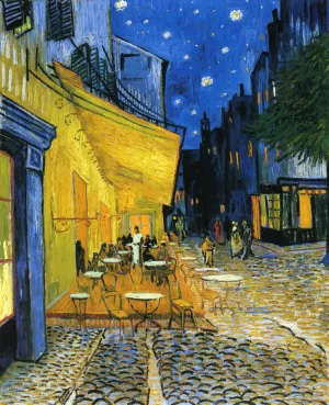 featured Cafe Terrace at Night, also known as The Cafe Terrace on the Place du Forum - Cafe / Dining - Vincent van Gogh